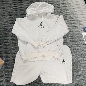 Jordan Grey Hoodie and Sweatpants Set